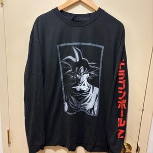 Black Dragon Ball Z Graphic Long-Sleeve Shirt